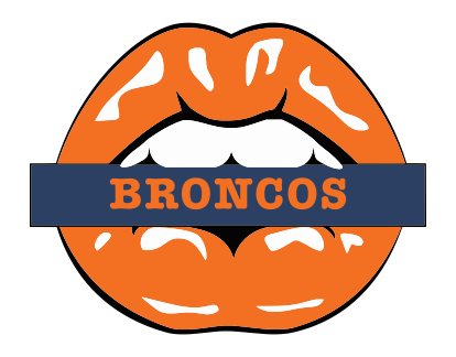 Denver Broncos Lips Logo iron on paper